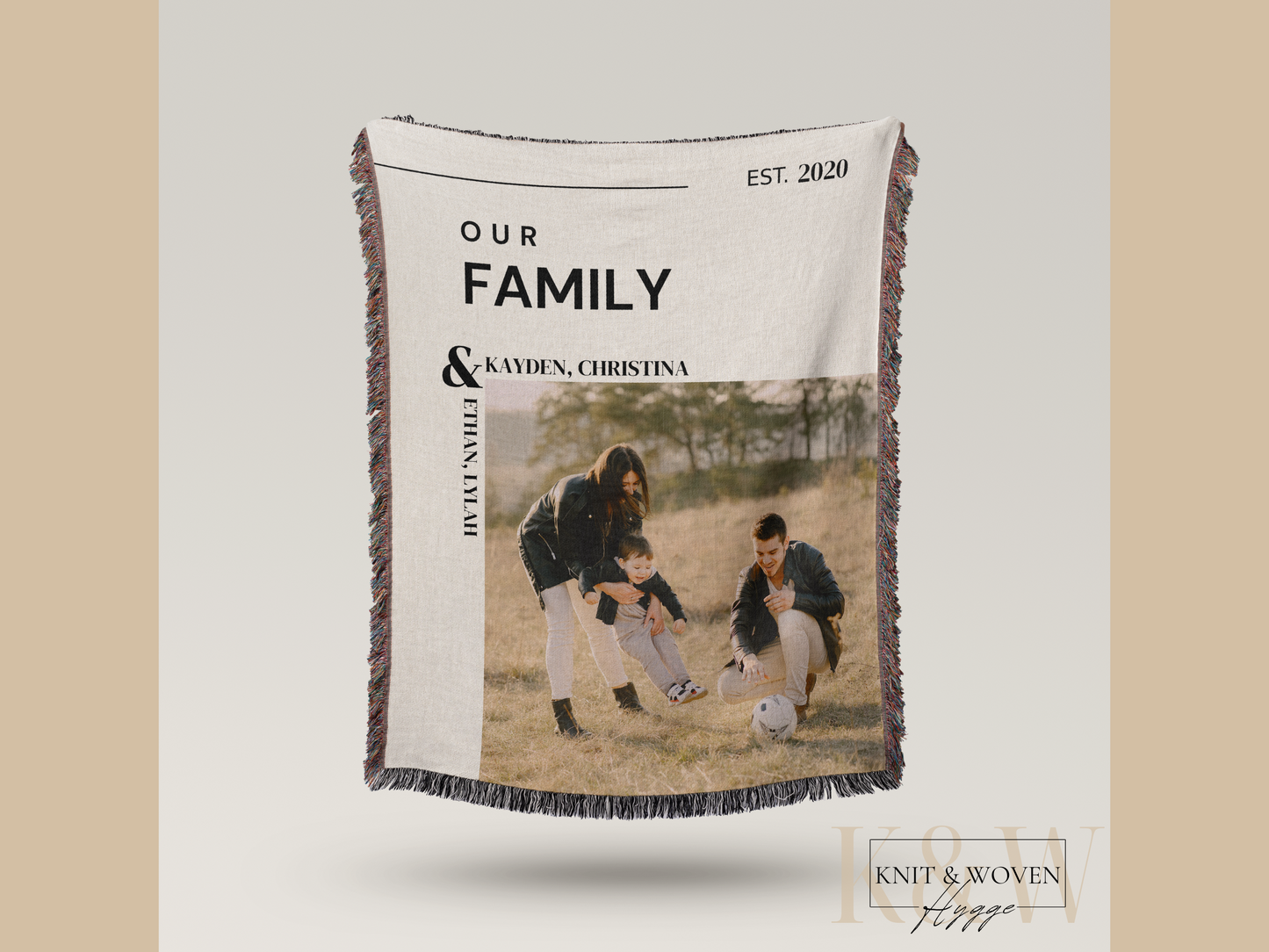 Family Photo Blanket